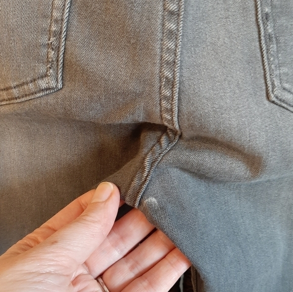 Pistola Size 28 Audrey Mid Rise Stretch Ankle Jeans Style P6730BEM-MSH Ash Grey - Picture 10 of 12